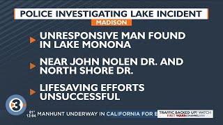 Madison police investigating after unresponsive man pulled from Lake Monona dies