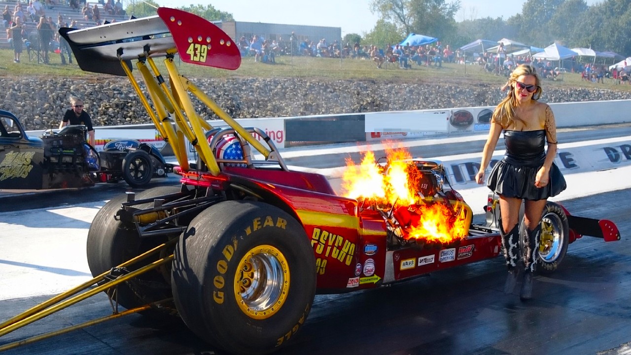 This is real drag racing power — loud, violent, and absolutely unforgettable Nitro Car Chaos