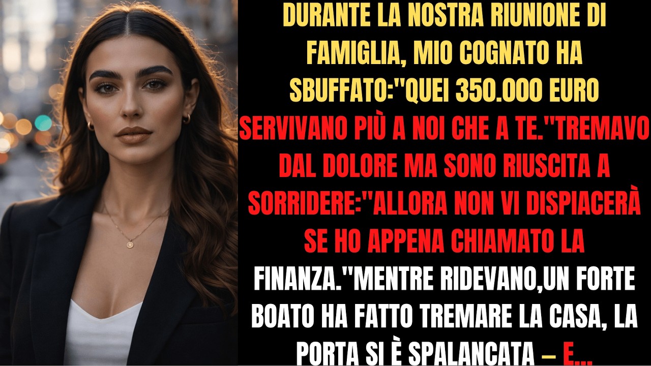 Mi hanno rubato €350.000 per l'intervento. Non sapevano che sono un revisore forense...