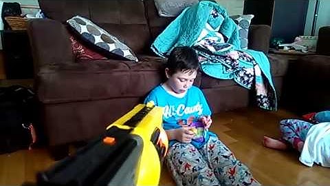 Slow motion nerf head shot