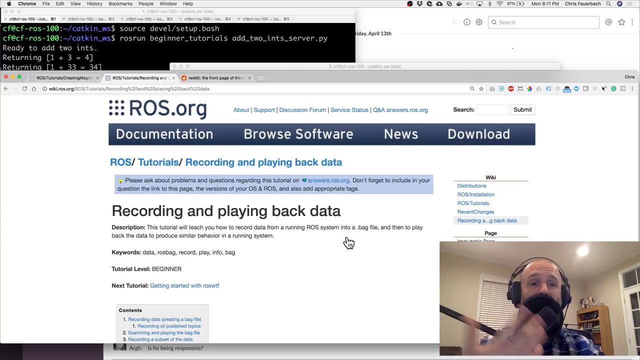 ROS Tutorials Live - Working Server