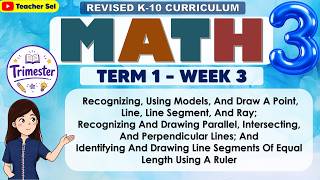 Math 3 Term 1 Week 3 -  Recognizing, Using Models, And Draw A Point, Line, Line Segment, And Ray