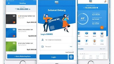 Review fungsi  Fitur/Menu Internet Banking BRI BRIMO