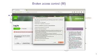 Web Security: 11. Authorization