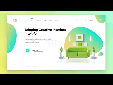 UI Design Tutorial | Design Latest Website In Adobe XD | Learn UI/UX Designing