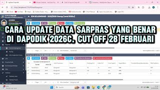 Cara Benar Update Data Sarpras Dapodik dari PUPR | Wajib Tahu untuk Operator Sekolah!