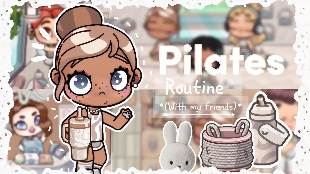 Pilates routine🎀🤸🏽 {*with voice*}