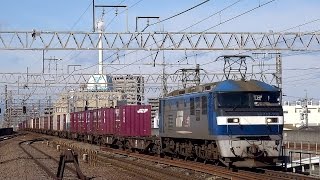 JR貨物 EF210-106 貨物列車 (8056レ 桃太郎 EF200の代わり) 東海道本線 尾張一宮駅