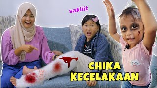 GAWAT CHIKA KECELAKAAN J4TUH DARI SEPEDA LISTRIK | CHIKAKU CHANNEL