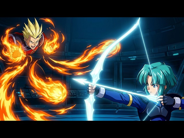 The final battle against Burn (Psychic Force) - YouTube
