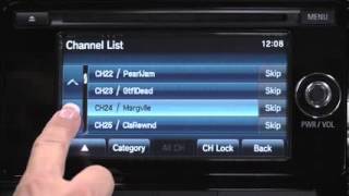 Set Up Sirius Stations and Shortcuts    2014 Mitsubishi Vehicles Without Navigation