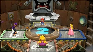 Mario Party 9 Bob-Omb Factory - Peach Vs Wario Vs Waluigi Vs Mario Gameplay Mariogaminghub
