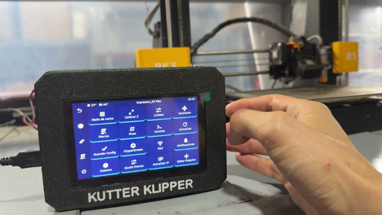 Interfaz de KutterKlipper: guía rápida para imprimir con Klipper (incluye video)