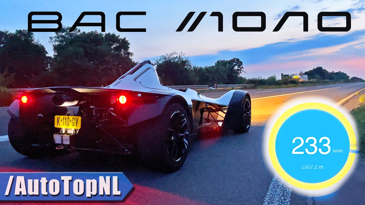 BAC MONO | ACCELERATION & TOP SPEED by AutoTopNL