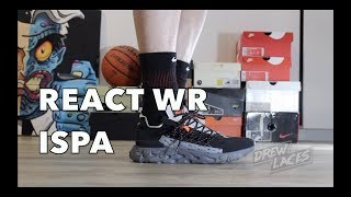 Nike React WR ISPA Black on Feet - YouTube