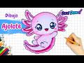 Cómo dibujar un AJOLOTE ROSA | Dibujos fáciles paso a paso ????️????