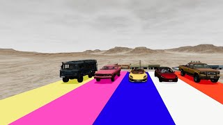 Flatbed Trailer Truck Potholes Transport Car Rescue - BeamNG.drive 005