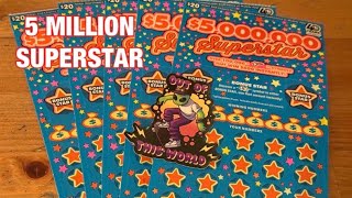 5 Million Superstar Tickets‼️California Lottery Scratchers🤞🍀🍀🍀