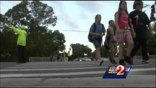 90-year-old crossing guard celebrates last day on job