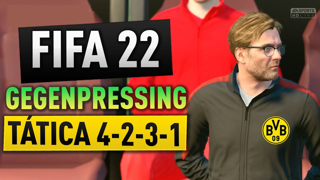 💥TÁTICA APELONA! APRENDA O GEGENPRESSING DE KLOPP NA TÁTICA 4-2-3-1 | FIFA 22 ULTIMATE TEAM