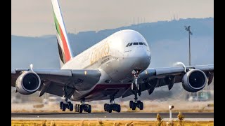 Awesome Landing Giant Airplane Airbus A380