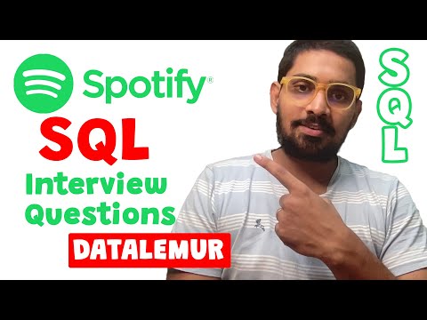 Spotify SQL Interview Questions | SQL Interview Questions | DataLemur | Data Analyst | SQL