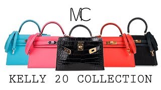 Hermes Kelly 20 Mini Sellier Rose Extrême Alligator Lisse Shiny Palladium  Hardware #C - Vendome Monte Carlo