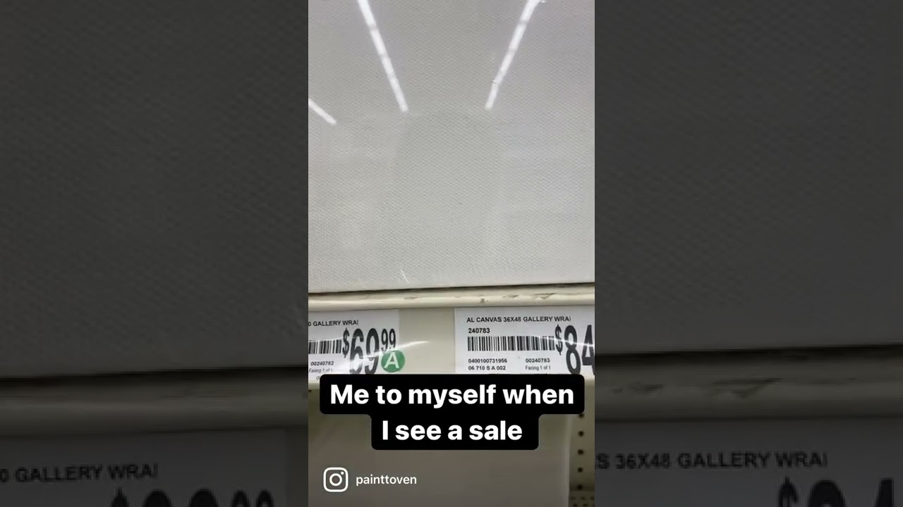 Canvases on Sale at Michaels. 3 for 1