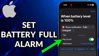 How To Set Alarm When Battery Is Full iPhone screenshot 4