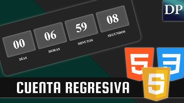 Como hacer una Cuenta Regresiva - Temporizador con Html5, Css3 y JavaScript