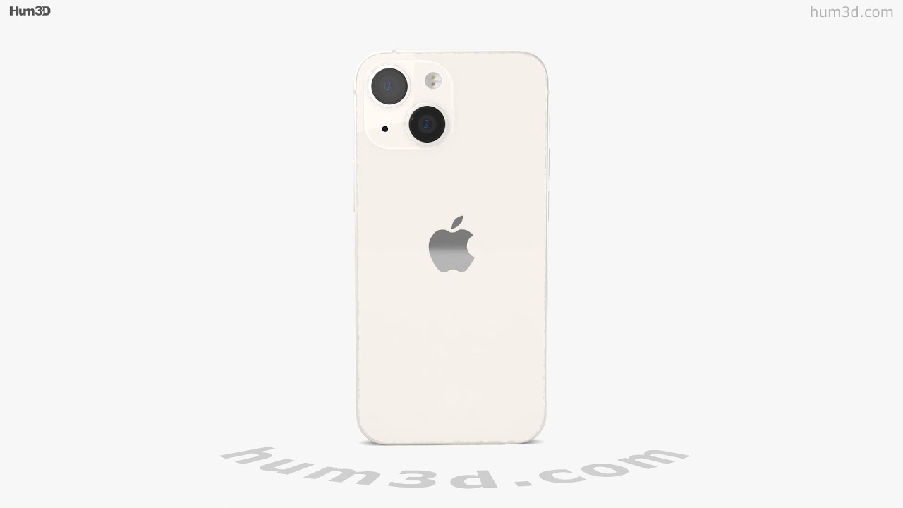 Apple iPhone 13 mini Starlight 3D model - Download Phones on