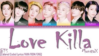 How Bts Would Singrap Love Killa - Monstax Colored Coded Lyricshanromeng Asc