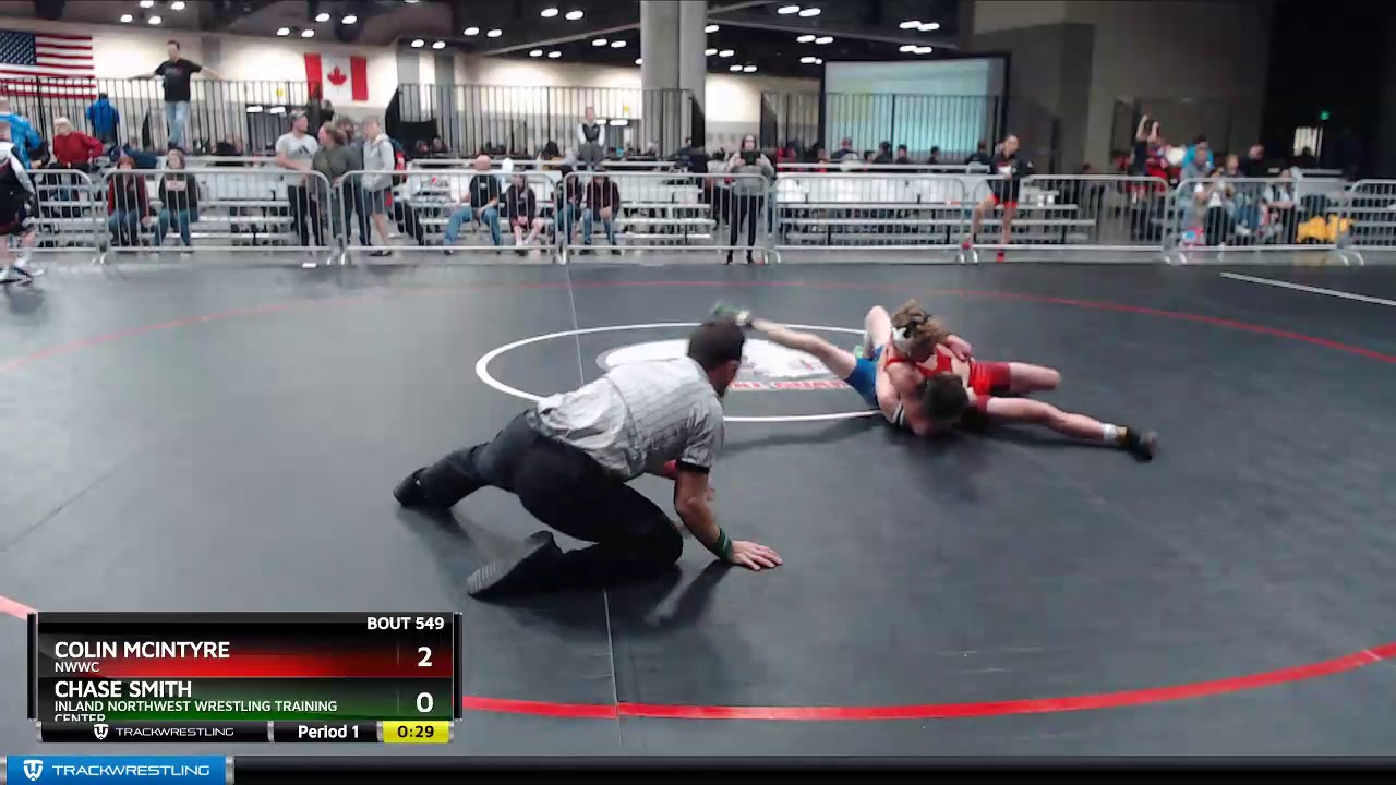 Middle School 106 Colin McIntyre NWWC Vs Chase Smith Inland Northwest Wrestling Training Center