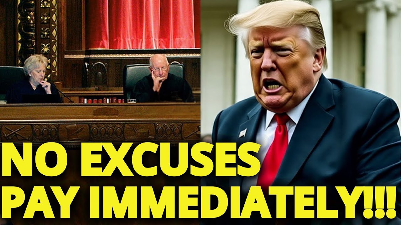 Judge issues an immediate order and Trump has to pay.