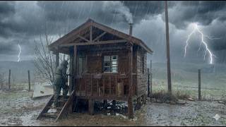 Surviving a Brutal Rainstorm in My Tiny House (With My Dog) ⛈️🐕