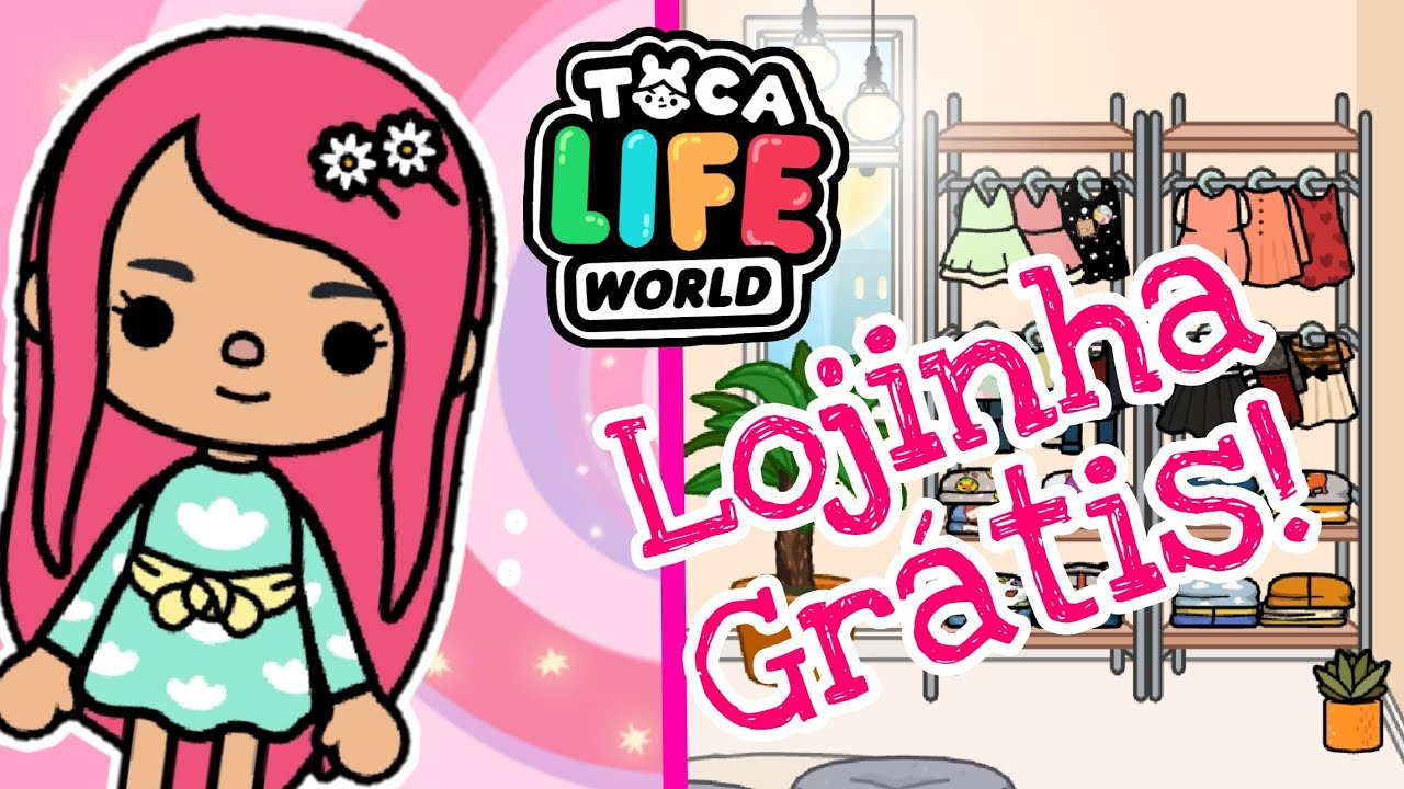 DECORAÇÃO GRÁTIS - LOJINHA DE ROUPAS! (Toca Life World) 