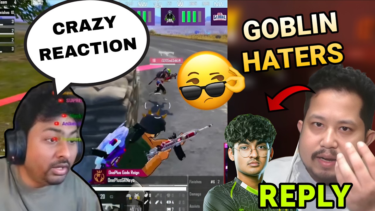 Dynamo shocked 😳 mercy on goblin hate 🤬 - reply | Goblin pan  wwcd -All reaction 