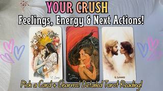 💘 Your CRUSH's Feelings, Next Action & Energy Now! 💘  Pick a Card Tarot Reading! 🔮