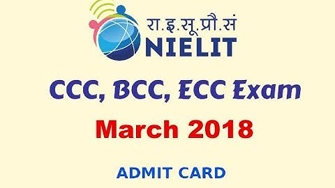 CCC March 2018 Exam Re-schedule-notification