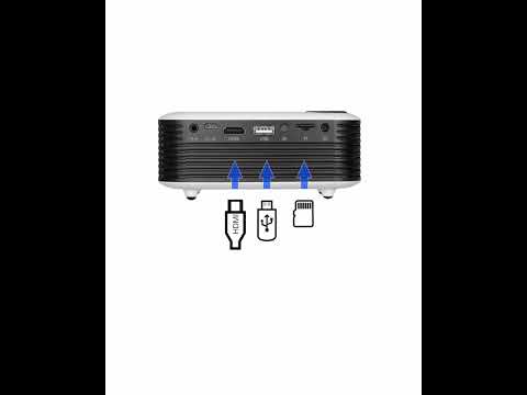 Проектор для фільмів портативний Wi-Fi проектори для дому мультимедійний проєктор, видео 1