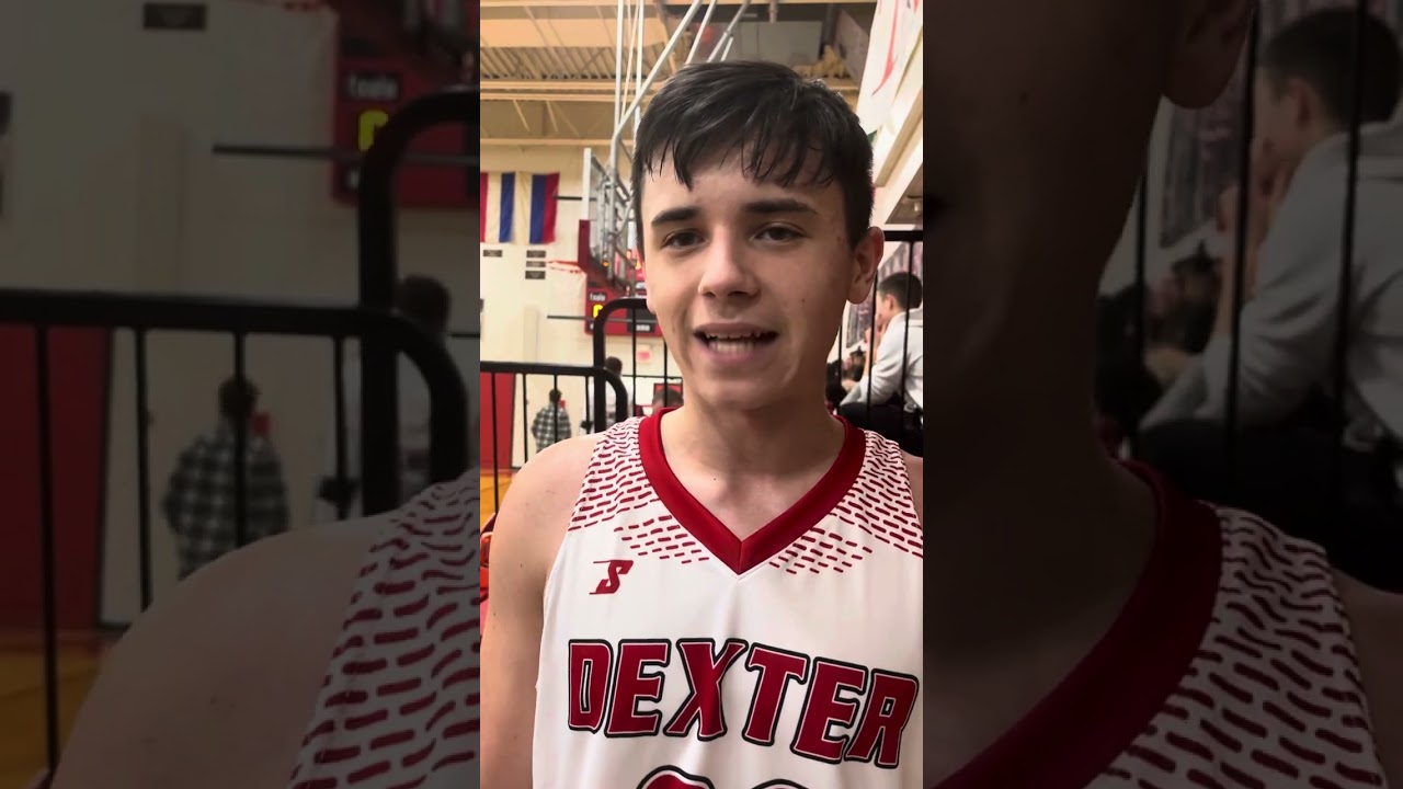 Will Spratt postgame after a Dexter win over PVHS- 12/22/2023