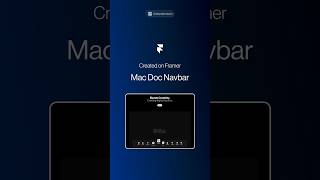 Mac Dock Navbar in Framer