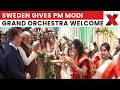 PM Modi In Sweden: PM Modi Gets Stunning Orchestra Welcome In Sweden