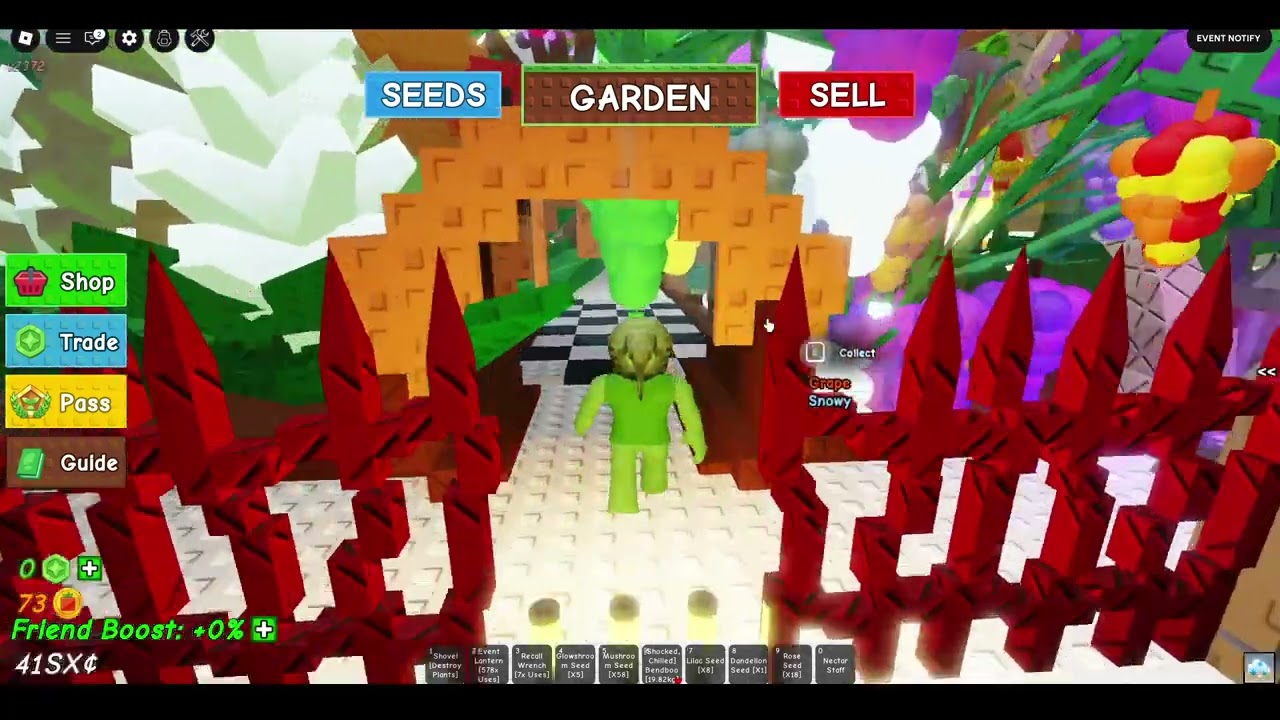 Как получить семена снеговика в игре Grow A Garden! (Прикол с семенами снеговика) Roblox