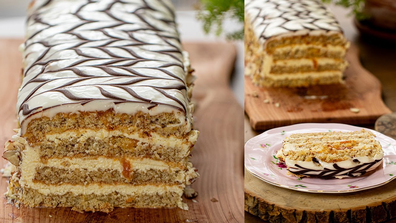 Hazelnut Cream Cake: European Esterhazy Torte