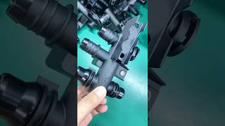 Complicated plastic injection mold, pipe injection, the sliders at 4 sides