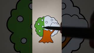 apple tree #appletrees #appletree #drawing #coloring #cute #painting #apple #kidsvideo #kids