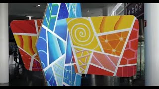 Philip Stanton Studio Onsite Installation For Mwc 2021 - Main Entry Hall 01