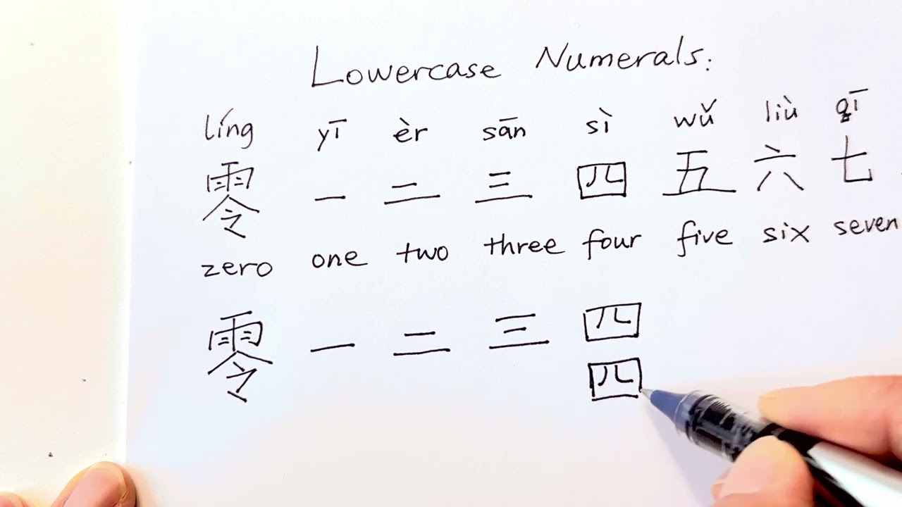 How to Write: Lowercase Numbers or Numerals in Chinese, and in phrases and sentences