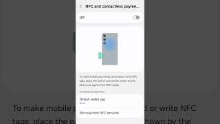 How To Enable NFC and Contactless Payments on Samsung Galaxy Device #smartphone #androidsettings screenshot 4